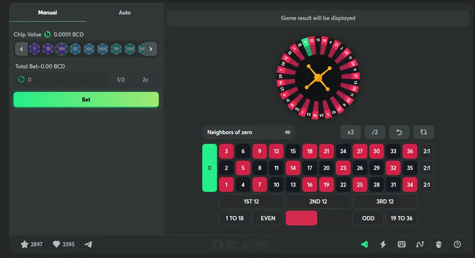 Roulette screenshot